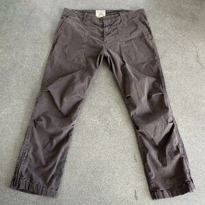 Nili Lotan brown Straight Leg Pants w/ ankle zippers